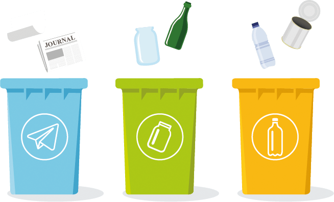 Autocollant sticker recycler recyclage ecolo environement poubelle fenetre 