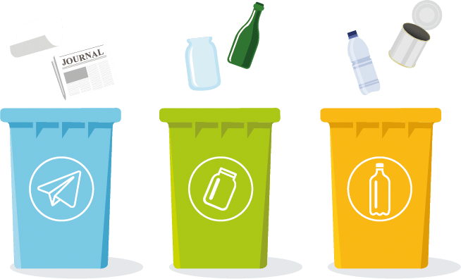 ILLUSTRATION POUBELLES